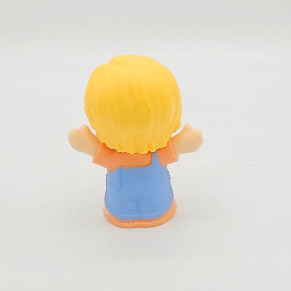 Fisher-Price Little People Figure Unisex OS Blue Orange Girl in Overalls 2022